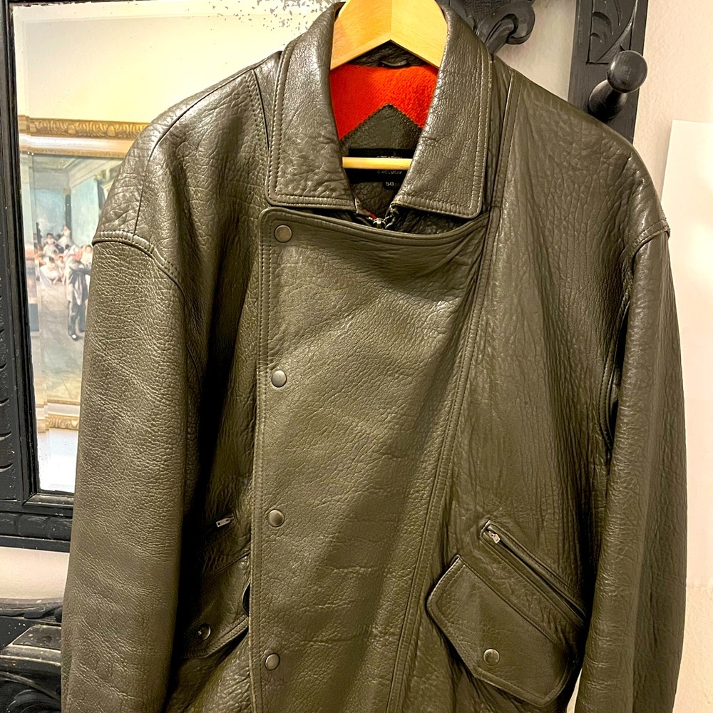 Biker leather jacket